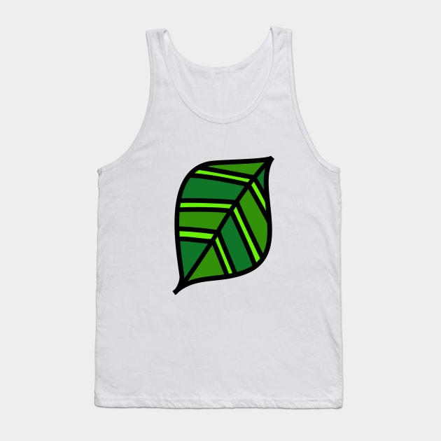 Flora Green Tank Top by Design Anbay